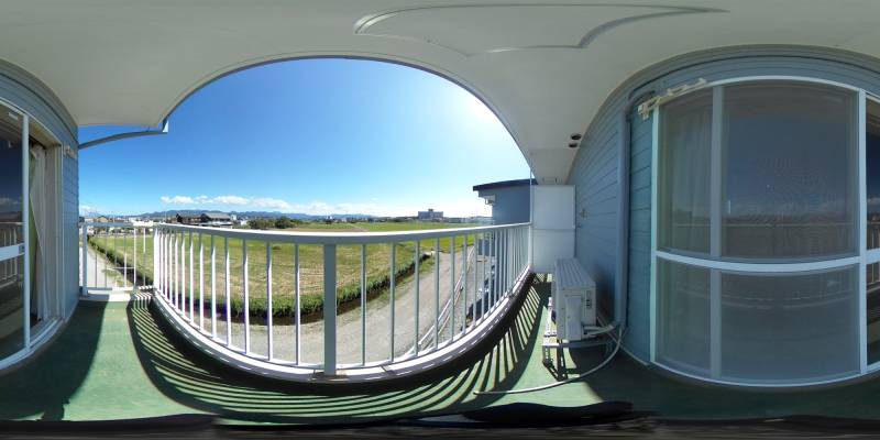 パノラマ画像バルコニー