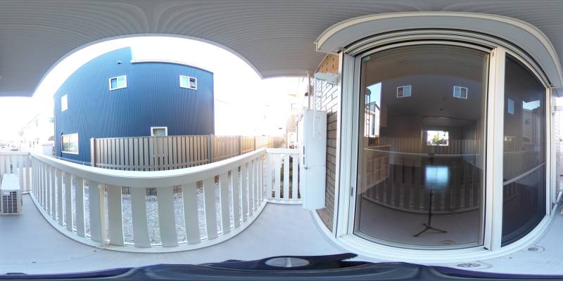 パノラマ画像バルコニー