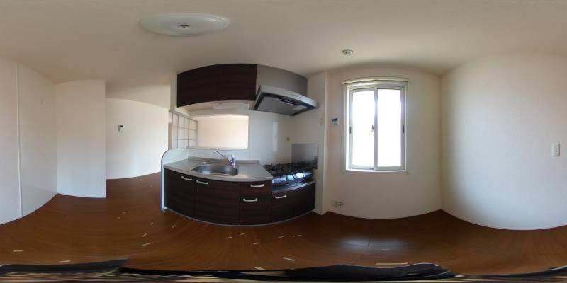 パノラマ画像キッチン