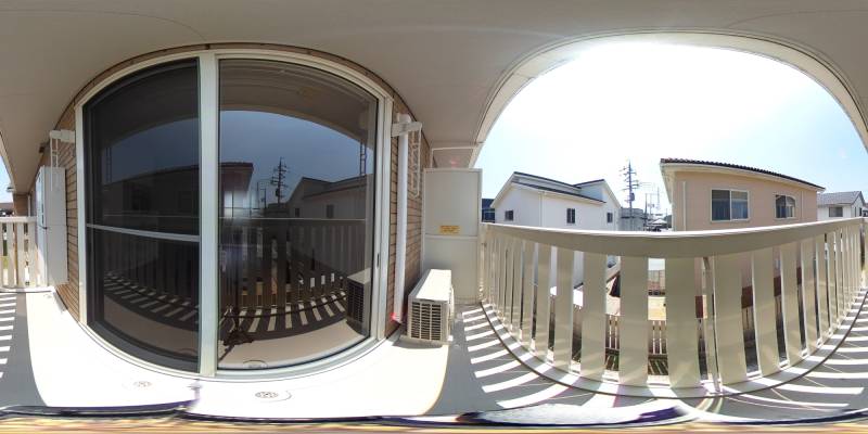 パノラマ画像バルコニー
