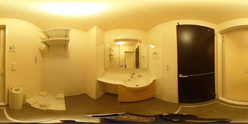 パノラマ画像洗面所