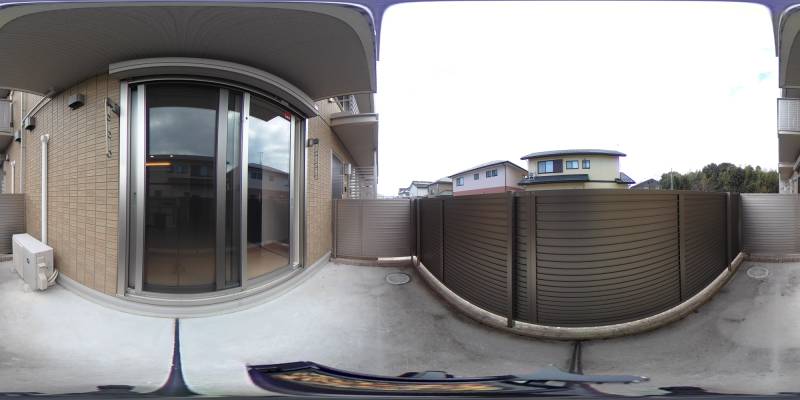 パノラマ画像バルコニー