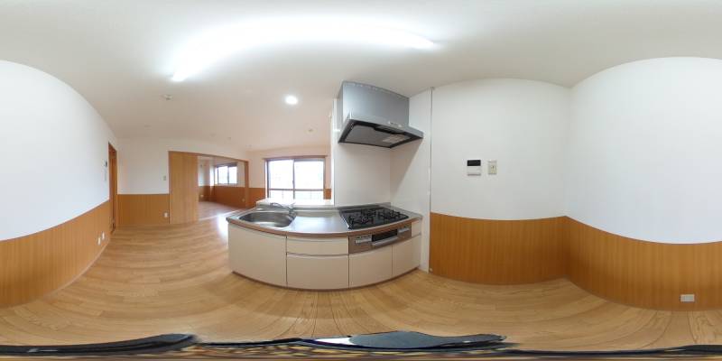 パノラマ画像キッチン