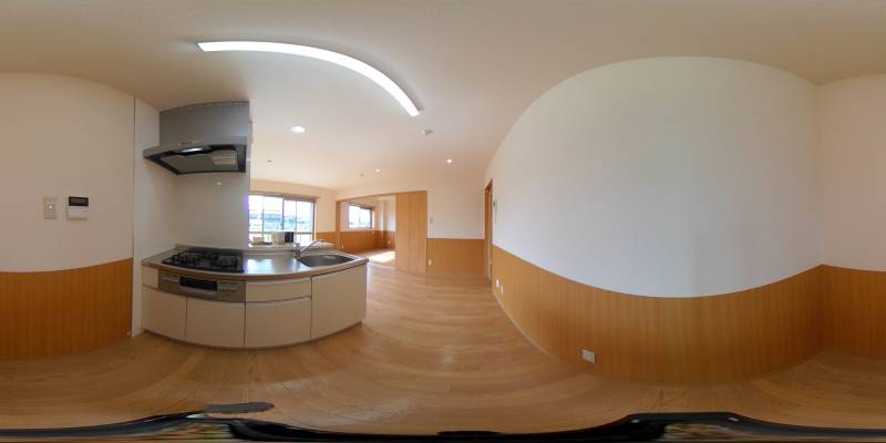 パノラマ画像キッチン