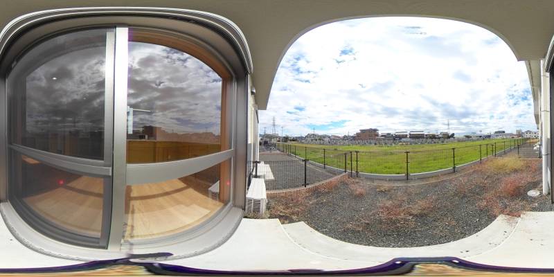 パノラマ画像バルコニー