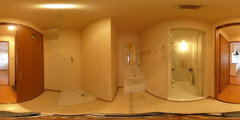 パノラマ画像洗面所