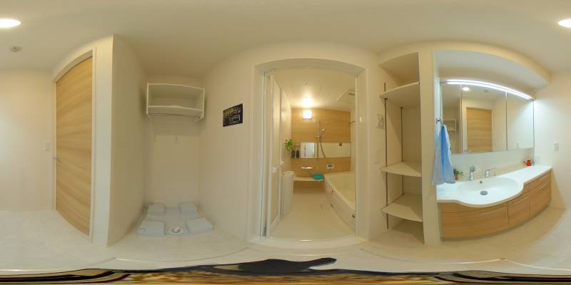 パノラマ画像洗面所