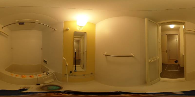 パノラマ画像バスルーム