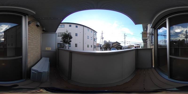 パノラマ画像バルコニー