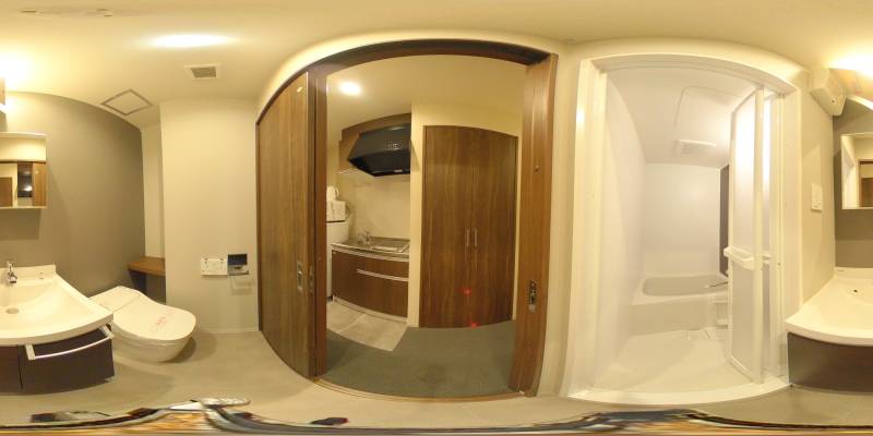 パノラマ画像洗面所