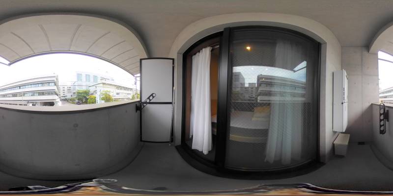 パノラマ画像バルコニー