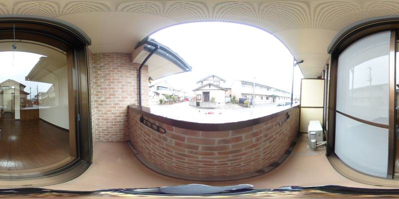 パノラマ画像バルコニー