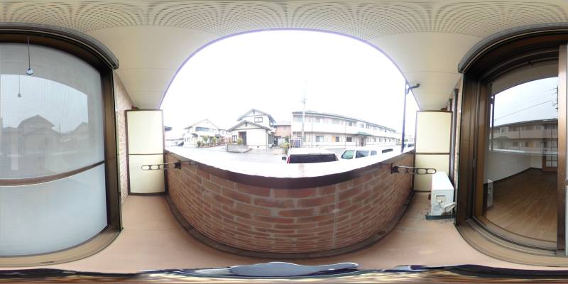 パノラマ画像バルコニー