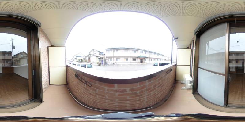 パノラマ画像バルコニー