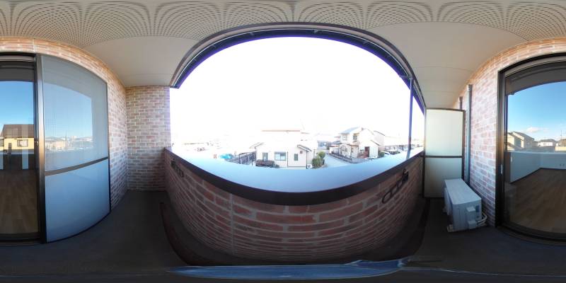 パノラマ画像バルコニー