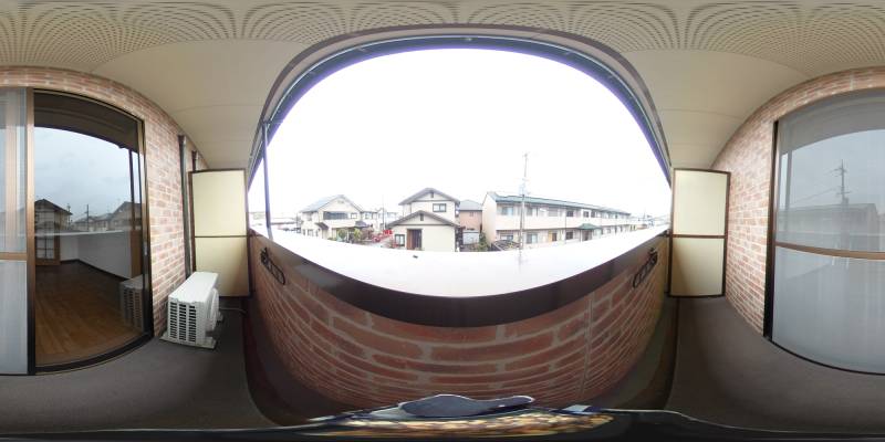 パノラマ画像バルコニー