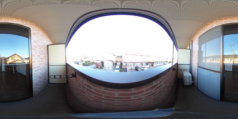 パノラマ画像バルコニー