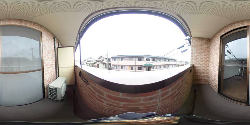 パノラマ画像バルコニー