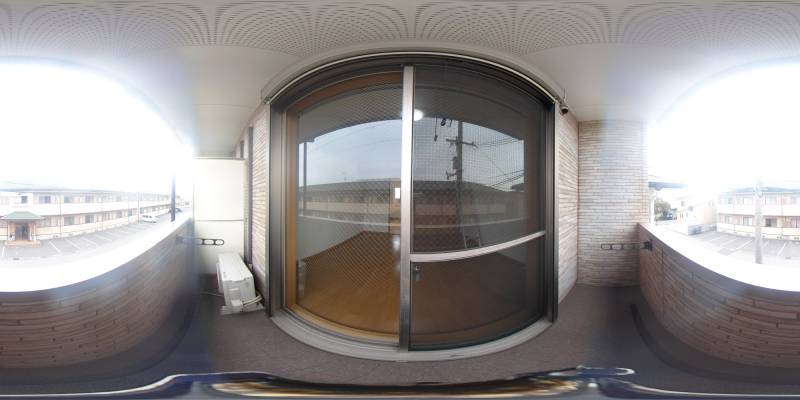 パノラマ画像バルコニー