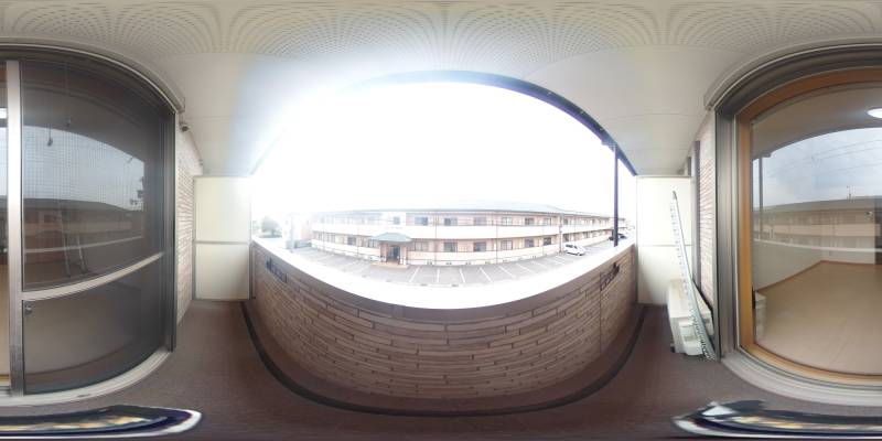 パノラマ画像バルコニー