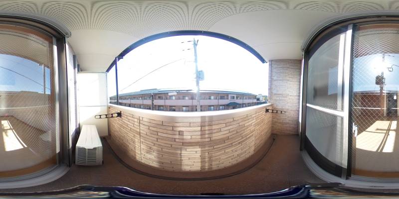 パノラマ画像バルコニー