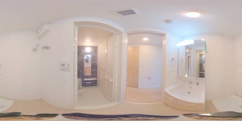 パノラマ画像洗面所