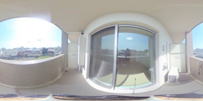 パノラマ画像バルコニー