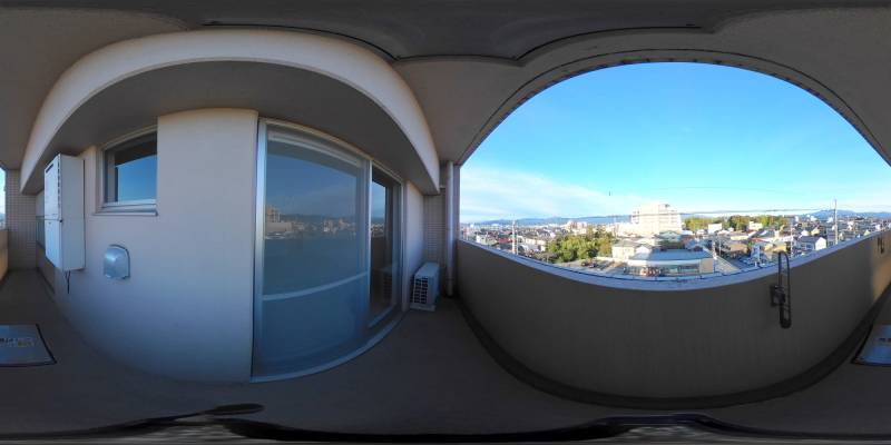 パノラマ画像バルコニー