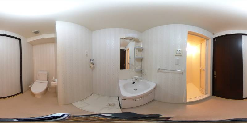 パノラマ画像洗面所