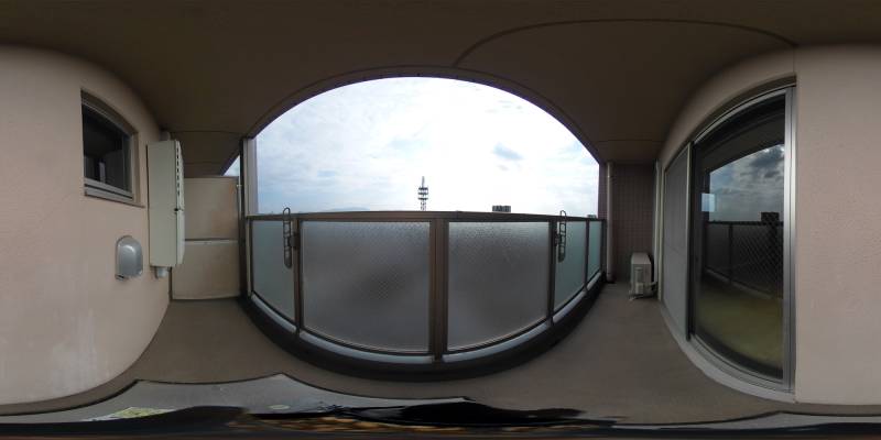 パノラマ画像バルコニー