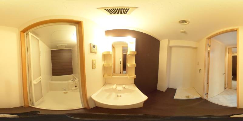 パノラマ画像洗面所