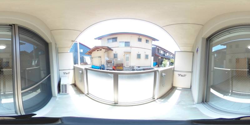 パノラマ画像バルコニー