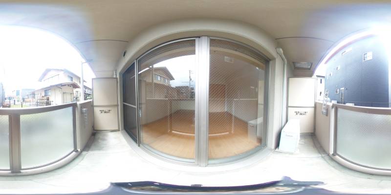 パノラマ画像バルコニー