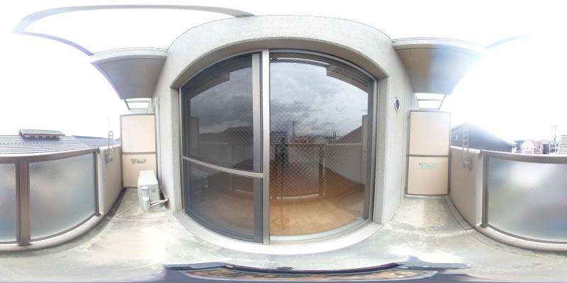 パノラマ画像バルコニー