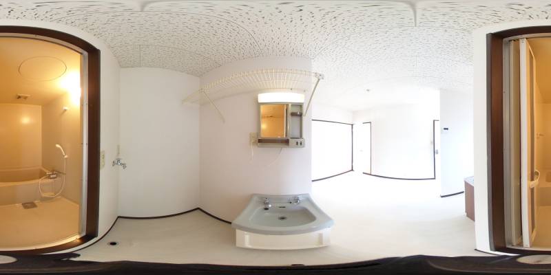 パノラマ画像洗面所