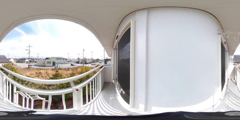 パノラマ画像バルコニー