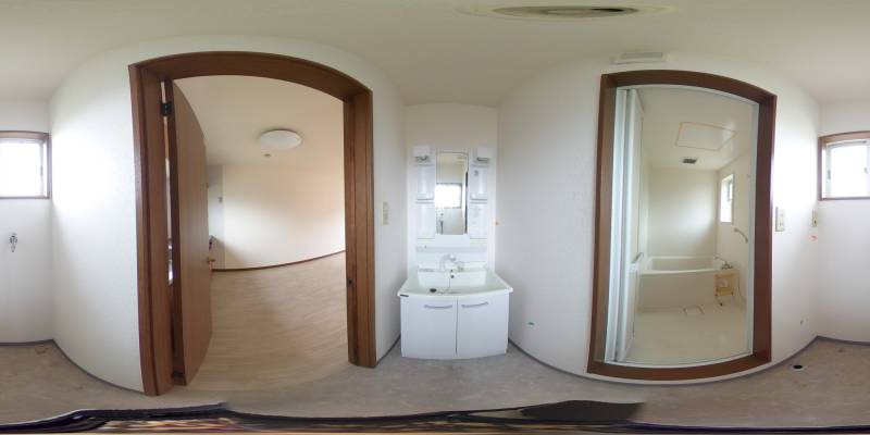 パノラマ画像洗面所