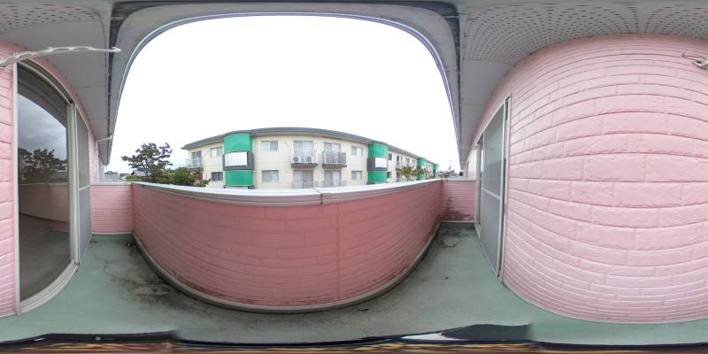 パノラマ画像バルコニー