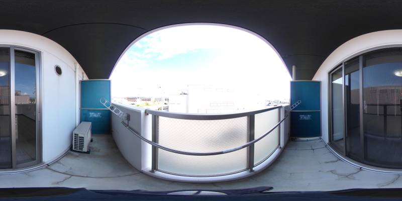 パノラマ画像バルコニー