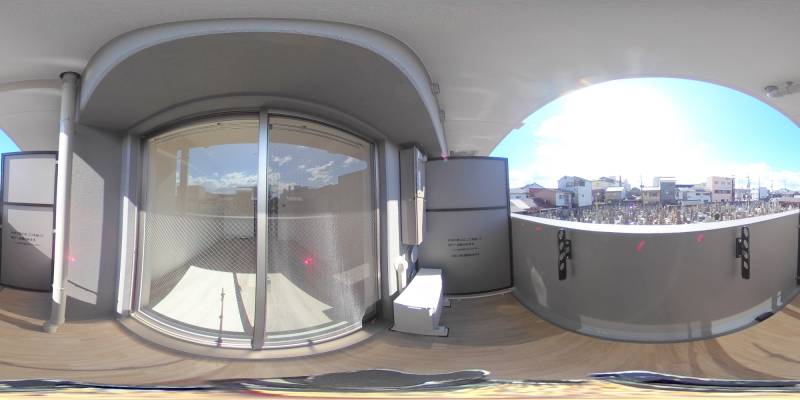 パノラマ画像バルコニー