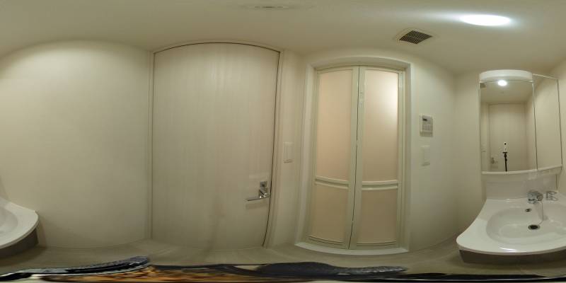 パノラマ画像洗面所