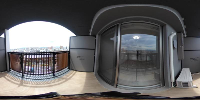 パノラマ画像バルコニー