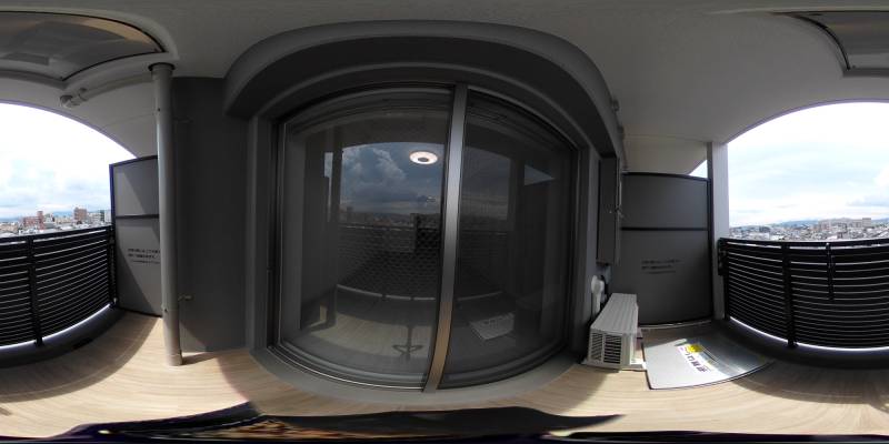 パノラマ画像バルコニー