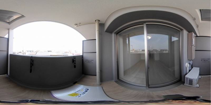 パノラマ画像バルコニー