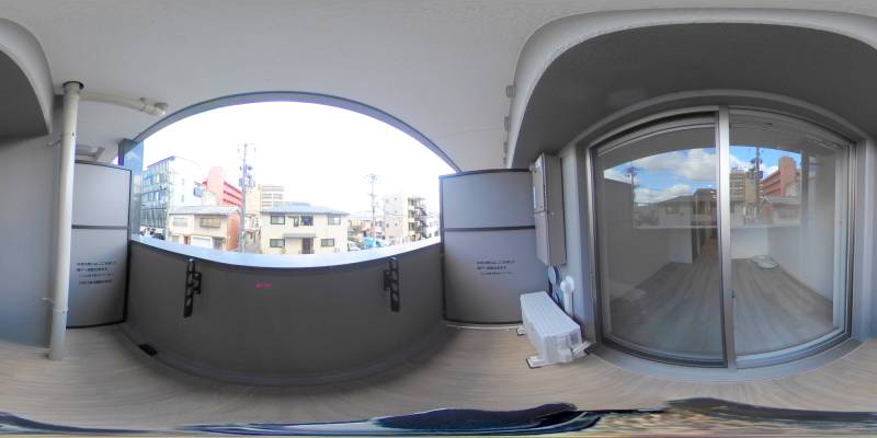 パノラマ画像バルコニー