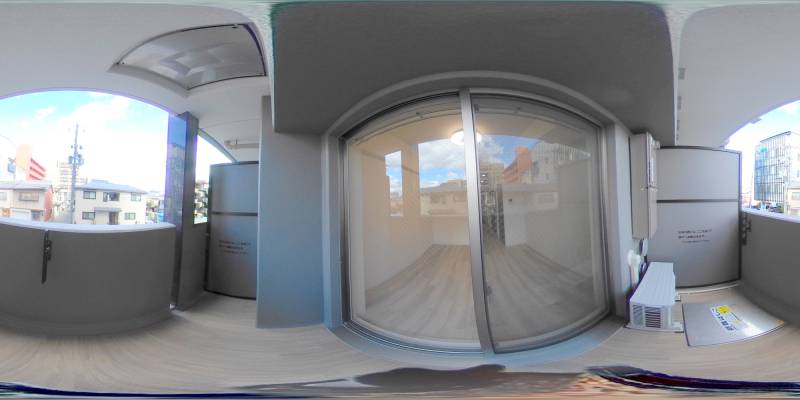 パノラマ画像バルコニー