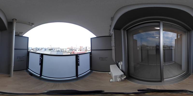 パノラマ画像バルコニー