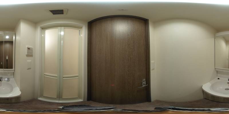 パノラマ画像洗面所