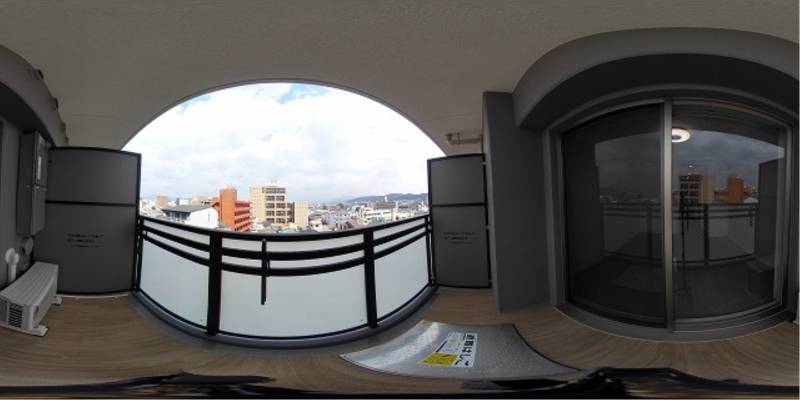 パノラマ画像バルコニー