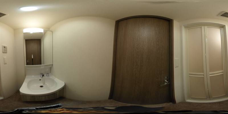 パノラマ画像洗面所